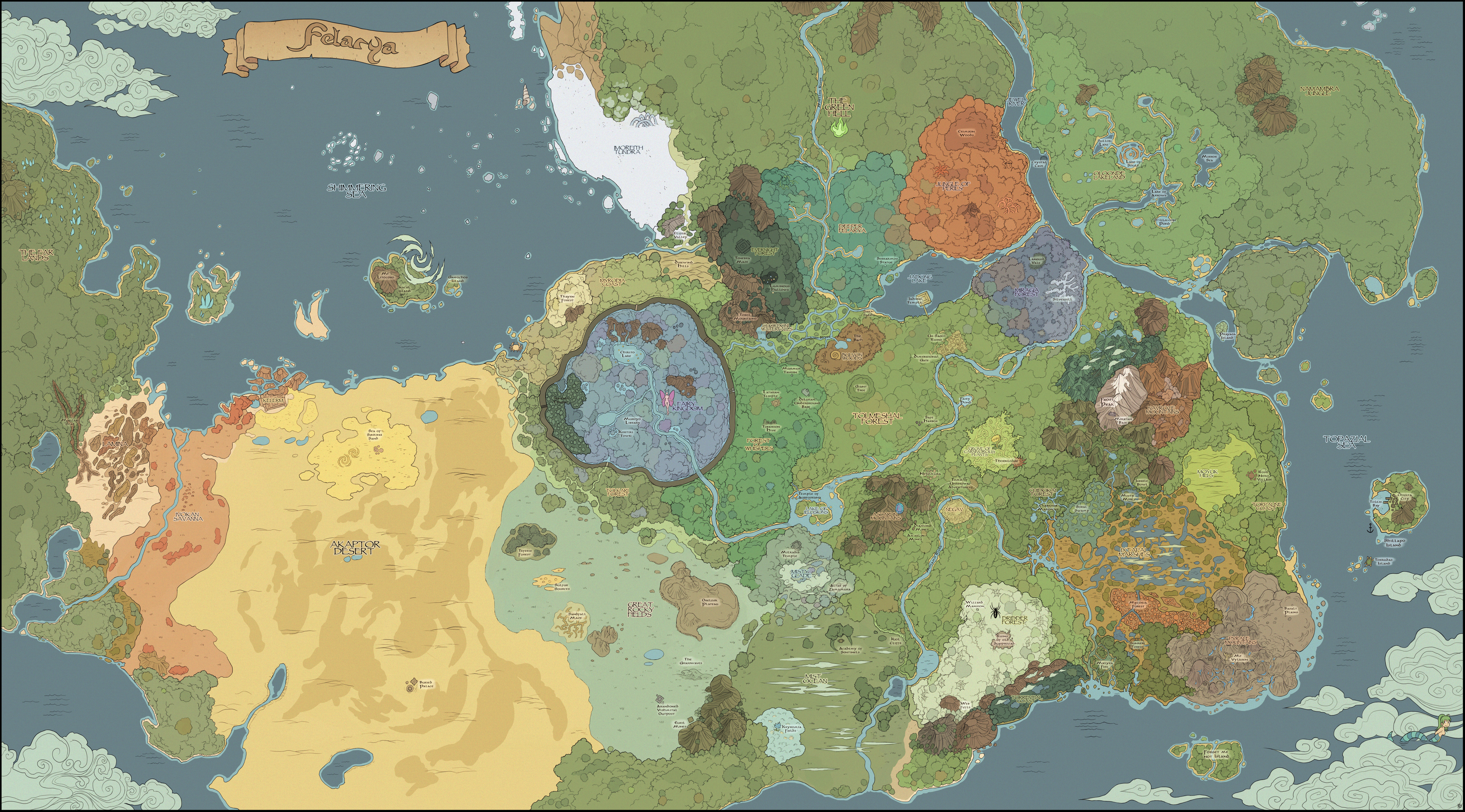 Map of Felarya